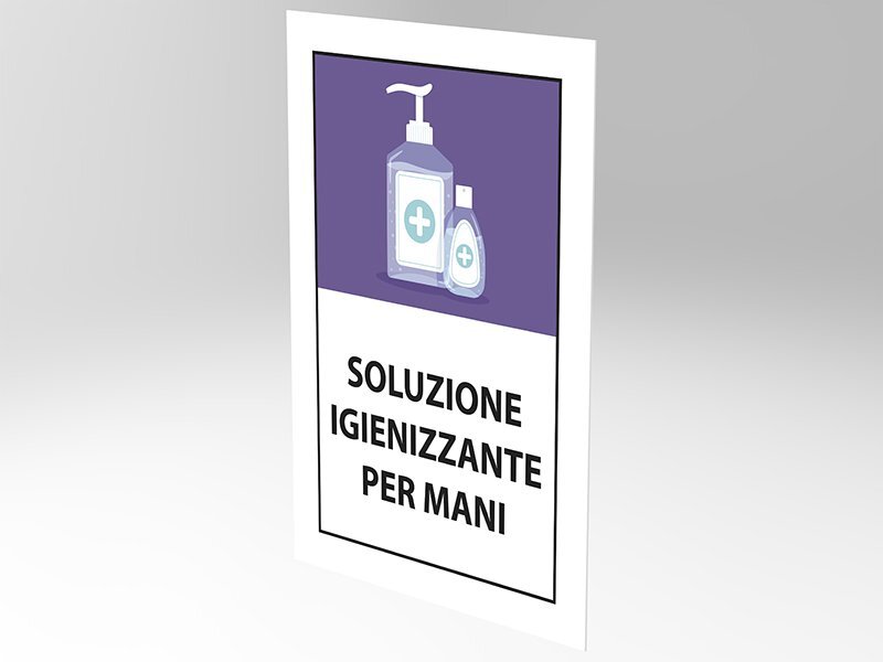 soluzione igienizzante pannello